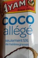 Mängden socker i Lait de coco allégé