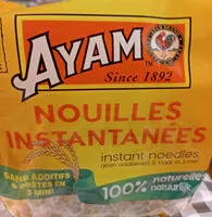 Mängden socker i Nouilles instantanées