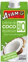 Mängden socker i Crème de Coco épaisse Bio