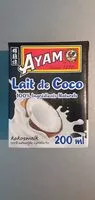Mängden socker i Lait de coco 100% ingrédients naturels