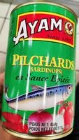 Mängden socker i Ayam Pilchards en sauce épicée
