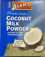 Mängden socker i Ayam Coconut Milk Powder