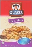 Mängden socker i Quaker Oat Cookies With Raisins