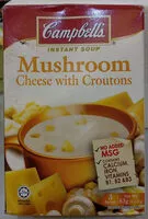 Mängden socker i Mushroom, cheese and croutons cream soup