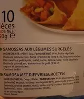 Mängden socker i Samossas aux légumes