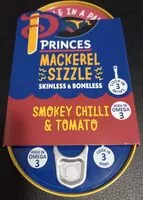 Mängden socker i Mackerel sizzle smokey chilli & tomato