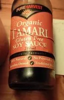 Mängden socker i Organic tamari gluten free soy sauce
