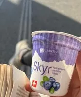 Mängden socker i Skyr myrtilles
