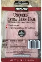 Mängden socker i Uncured Extra Lean Ham