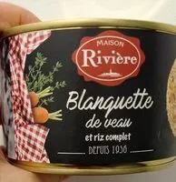 Mängden socker i Blanquette de veau et riz complet