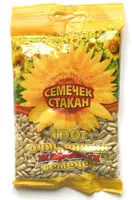 Mängden socker i 100 г очищенных жареных семечек