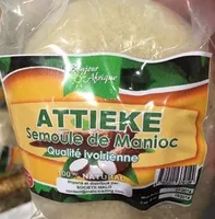 Mängden socker i Attiéké