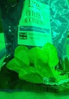 Mängden socker i Cheese and onion crisps