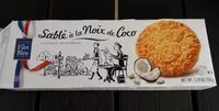 Mängden socker i Sablés à la noix de coco