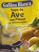 Mängden socker i Sopa de Ave con fideos sin conservantes