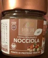 Mängden socker i Crema spalmabile nocciola