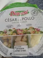 Mängden socker i Ensalada César con pollo
