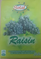 Mängden socker i jus de raisin