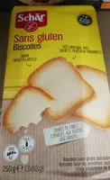 Mängden socker i biscottes sans gluten