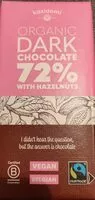 Mängden socker i Chocolat Noir 72% & Noisettes Équitable Bio