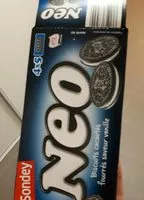 Mängden socker i Biscuits cacaotés fourrés saveur vanille