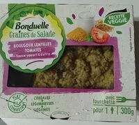 Mängden socker i Graines de salade boulgour lentilles tomates