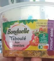 Mängden socker i Taboulé au crevettes