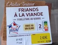 Mängden socker i Friand viande