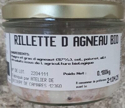 Lamb rillettes