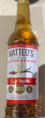 Coffee syrups