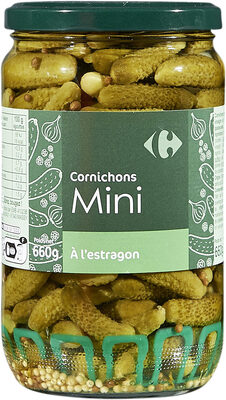 Cornichons au vinaigre pasteurises