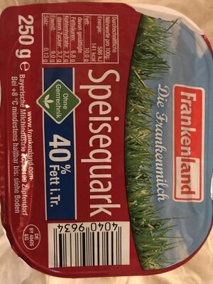 Socker och näringsämnen i Frankenland edeka