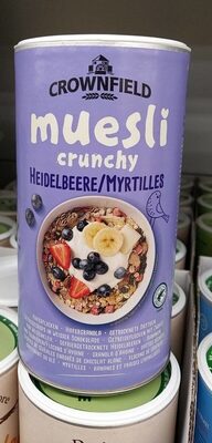 Bircher style muesli flakes with fruits fortified with vitamins and chemical elements