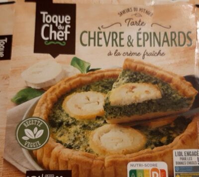 Goat cheese and spinach tart