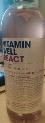 Socker och näringsämnen i Vitamin well react