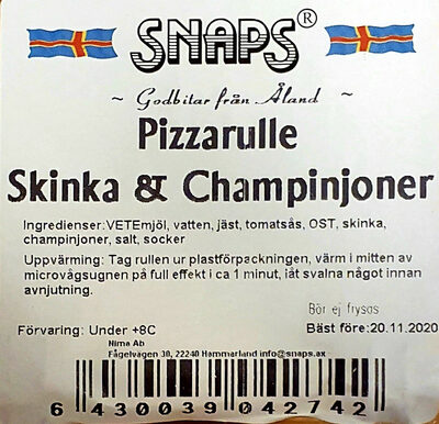 Socker och näringsämnen i Snaps