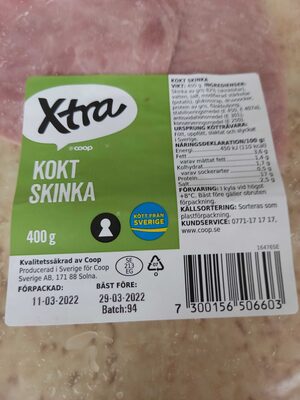 Socker och näringsämnen i X-tra