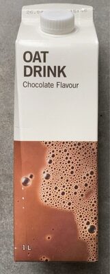 Longlife chocolate flavour oat based drink with added calcium and vitamins