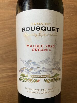 Socker och näringsämnen i Domaine bousquet