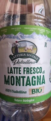 Socker och näringsämnen i Latteria sociale valtellina