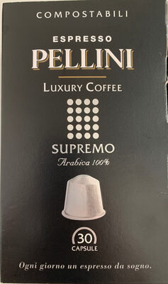 Socker och näringsämnen i Pellini caffe s pa