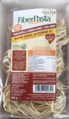 Socker och näringsämnen i Fiber pasta