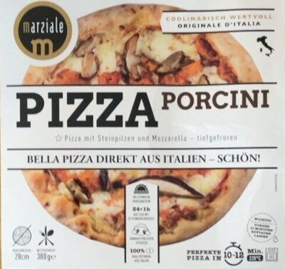 Socker och näringsämnen i Pizza porcini