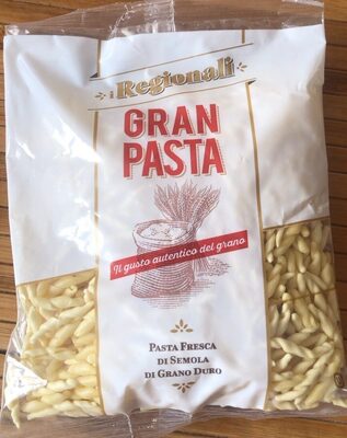 Socker och näringsämnen i Gran pasta