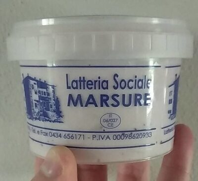 Socker och näringsämnen i Latteria sociale marsure