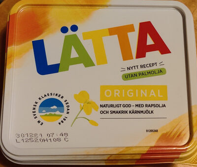 Socker och näringsämnen i Latta